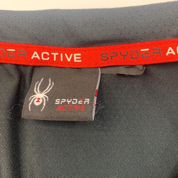 Spyder Active Sweatshirt Mens S Small Black Athletic Quarter Zip ProW=B Pullover - Picture 5 of 9